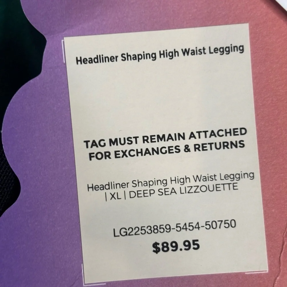 Yitty Headline Shaping Legging In Deep Sea Lizzouette SZ XL